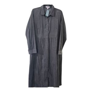 Button-Down Gray Coldwater Creek Dress